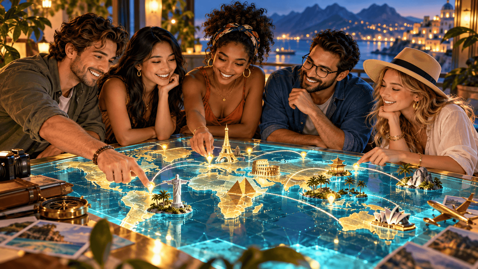 Illustration for “The group already planning to travel”